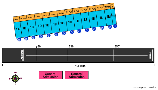 Las Vegas Motor Speedway Drag Seating Chart